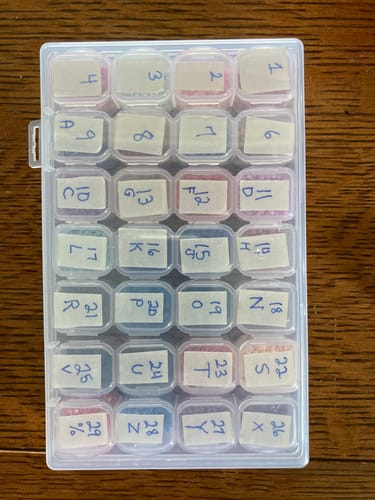 Customer photo review of Diamond Painting Storage Organizer