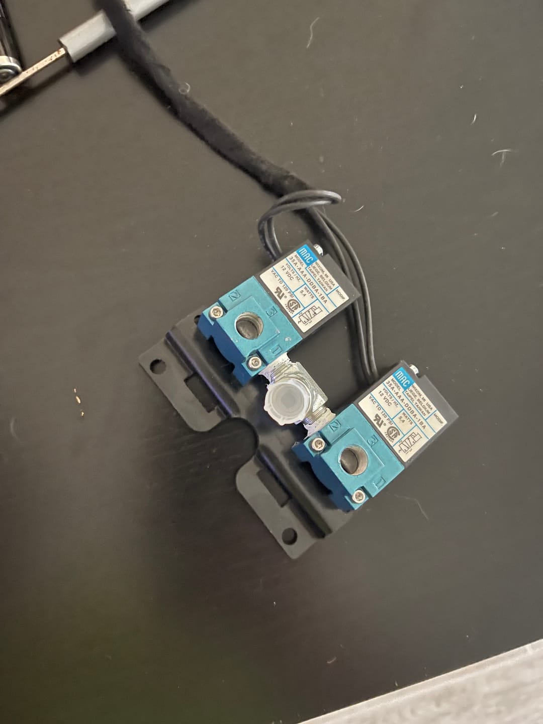 Customer photo review of MAC Valve (Holley CO2 Boost Control Solenoid) Straight Solenoid Mounting Bracket 21-10006
