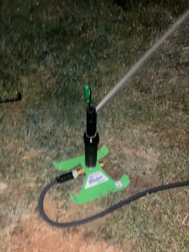 Customer photo review of Big Sprinkler Heavy Duty Sled Sprinkler