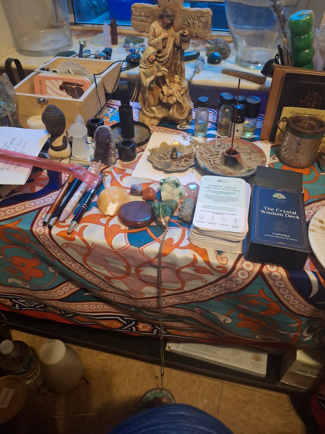 Customer photo review of The Crystal Wisdom Card Deck
