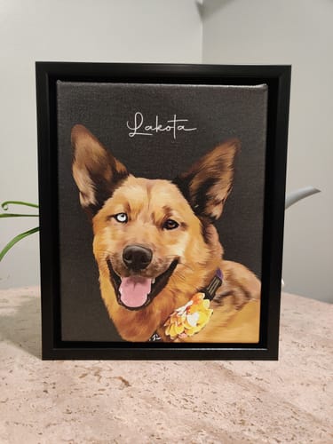 Customer photo review of Pet Art Canvas Wrap