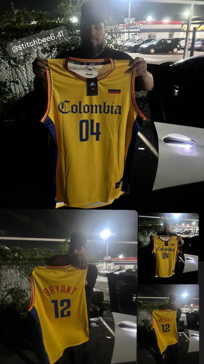 Customer photo review of Colombia Custom Basketball Jersey