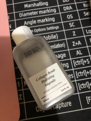 Customer photo review of Bad Skin™ Korean Collagen Bomb Hydrating Ampoule