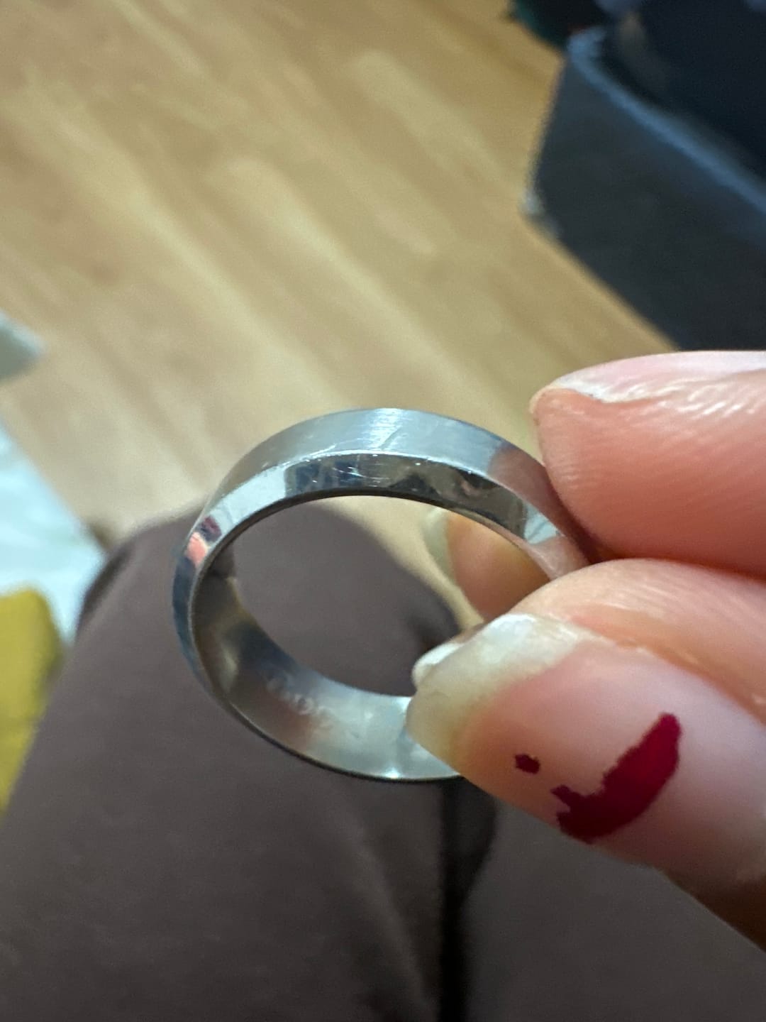 Customer photo review of Beveled Edge Band | 6.5MM