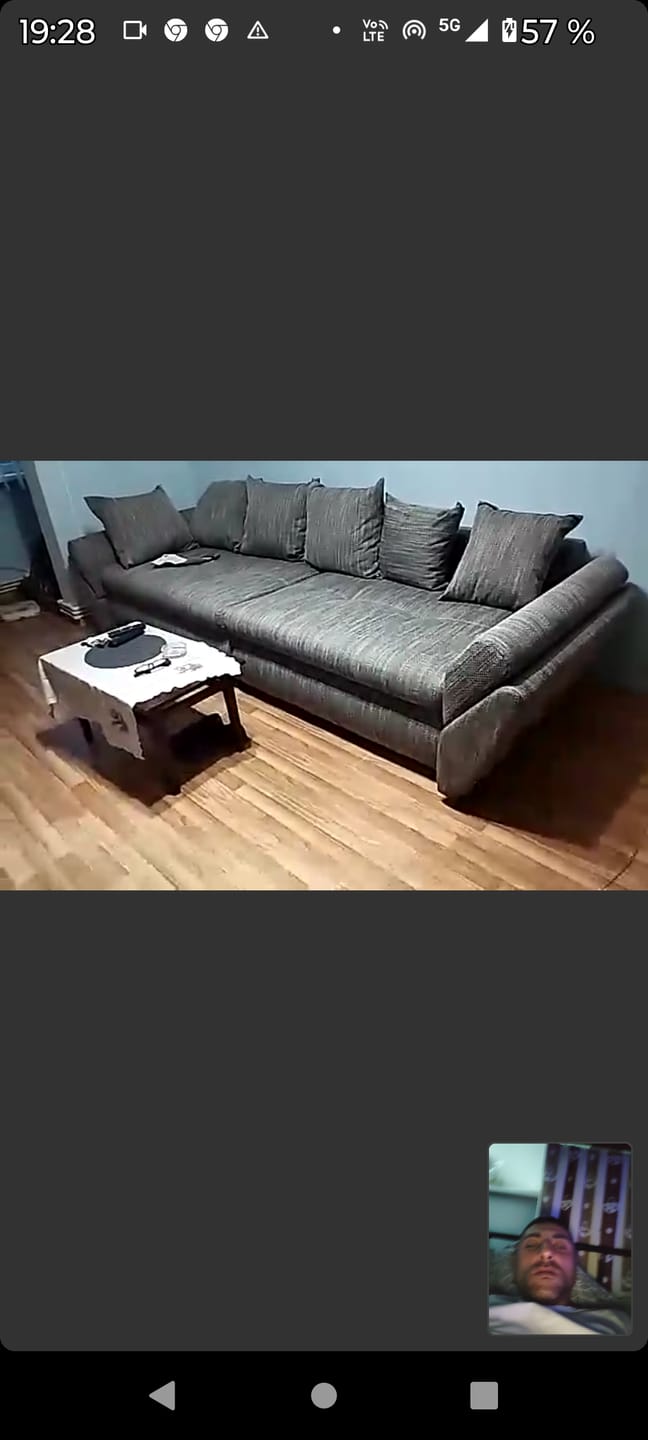 Customer photo review of Canapea extensibilă dumonde cu ladă de depozitare si sezut confortabil din spuma HR, Loana Kaki 300x100 cm