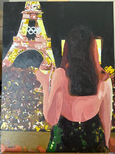 Customer photo review of Custom Paint by Numbers Kit for Personalized Artwork