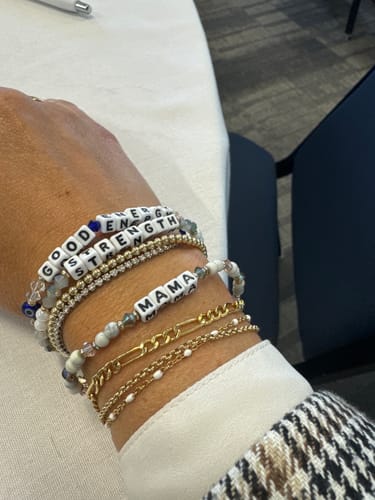 Customer photo review of paperclip bracelet