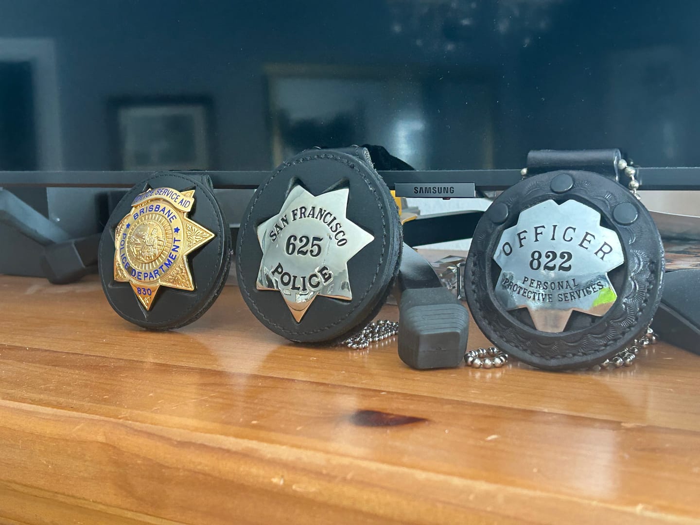 Customer photo review of SFPD San Francisco Police Badge #1847 Replica Movie Prop