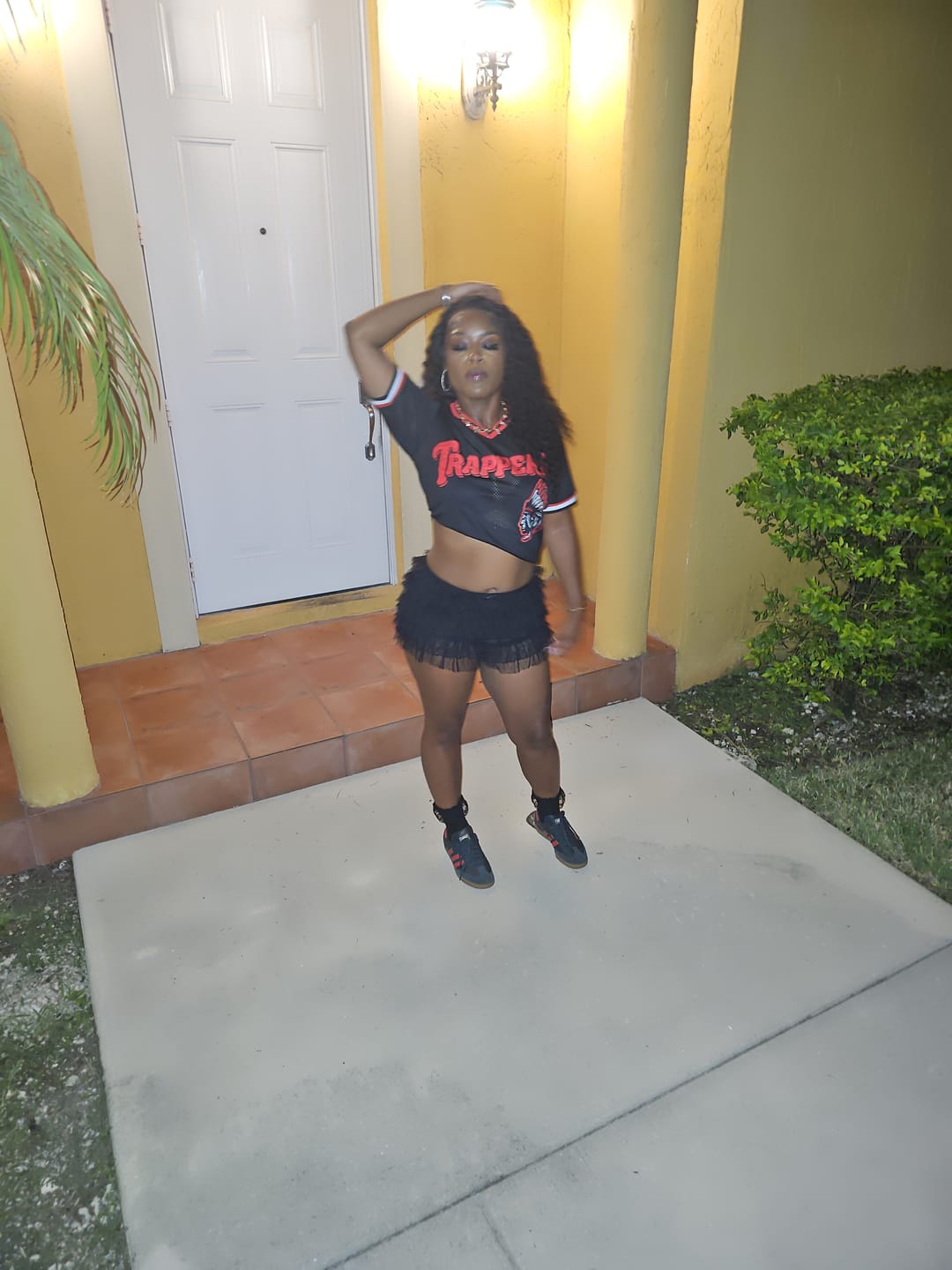Customer photo review of Trappers - Red on Black Jersey