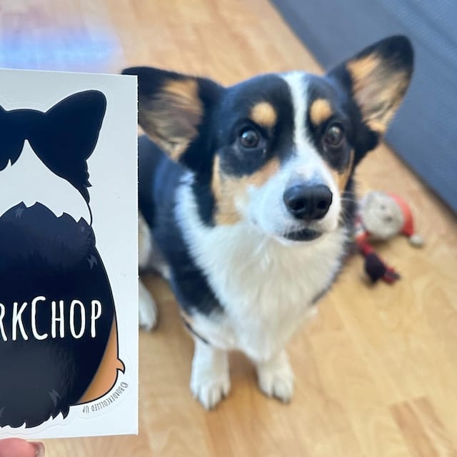 Customer photo review of Corgi Back Sticker
