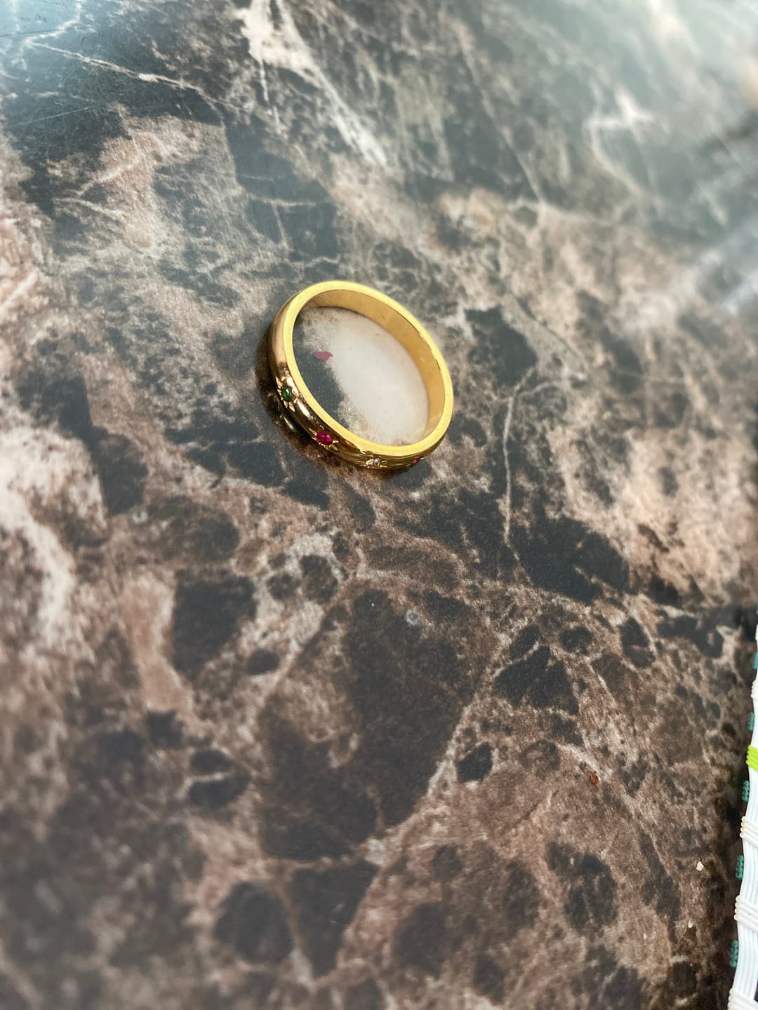 Customer photo review of Tali Rainbow Crystal Ring