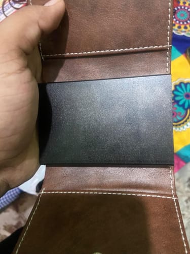 Customer photo review of Maverick RFID Protected Wallet Cardholder - Brown