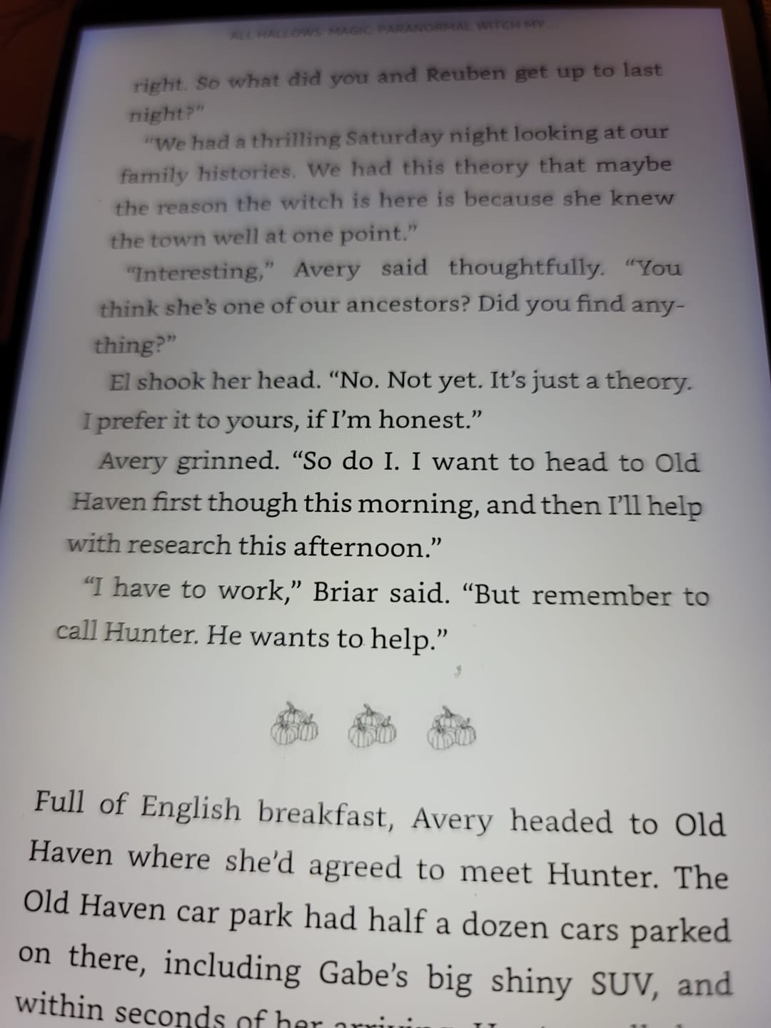 Customer photo review of Magic Unleashed: White Haven Witches #3 (EBOOK)