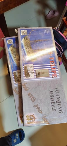 Customer photo review of St. Philip 1:50 3D wooden puzzle sailing ship model