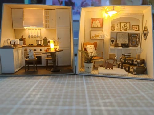 Customer photo review of Cuteroom DIY Miniature Dollhouse Kit