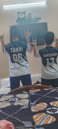 Customer photo review of Kids Jerseys t shirt