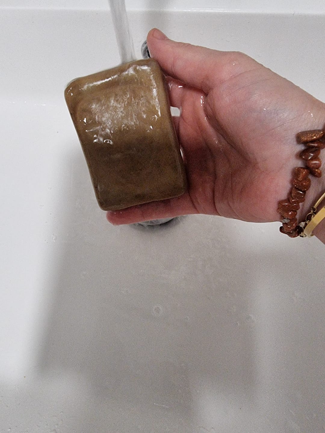 Customer photo review of Traditional Aleppo Soap 55% (200g)
