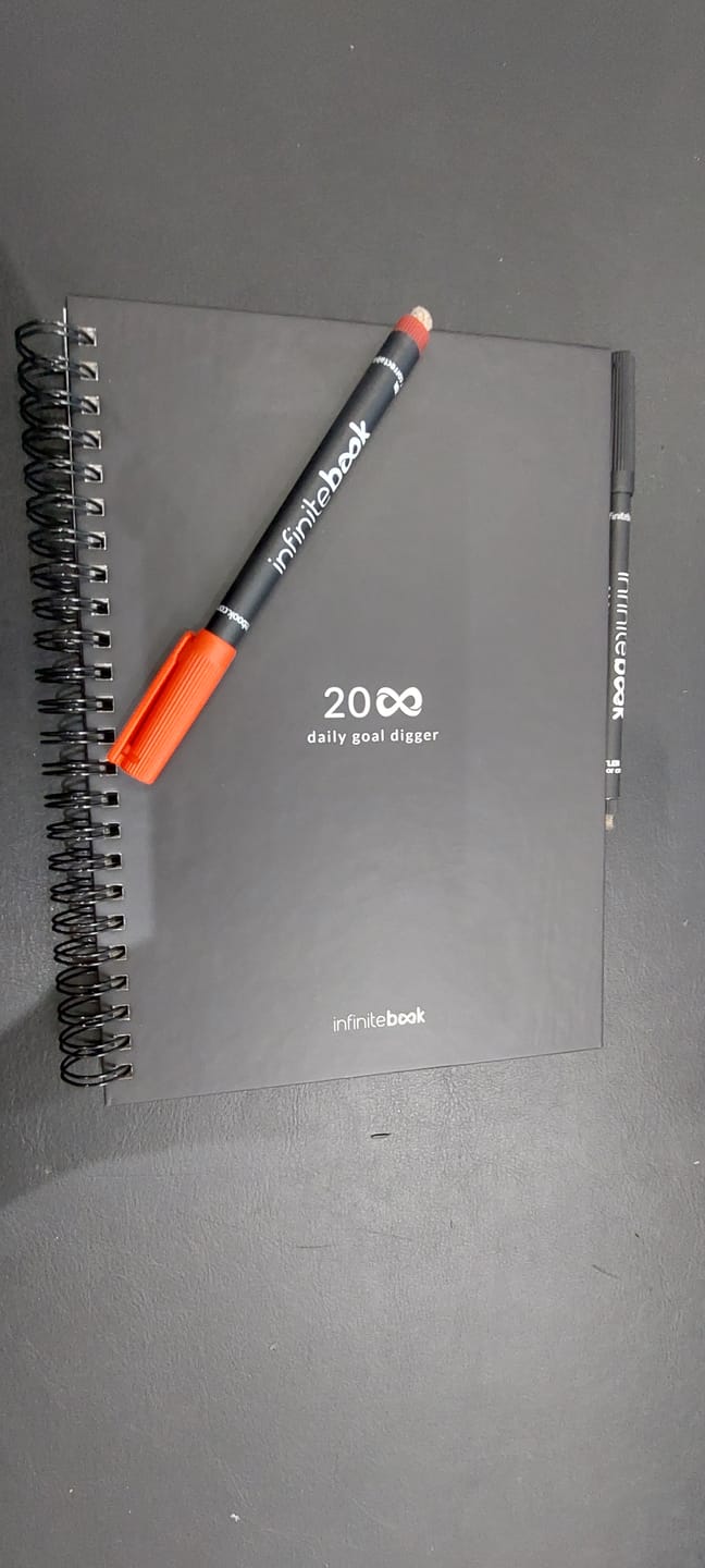 Customer photo review of Infinitebook Planner A5 Black