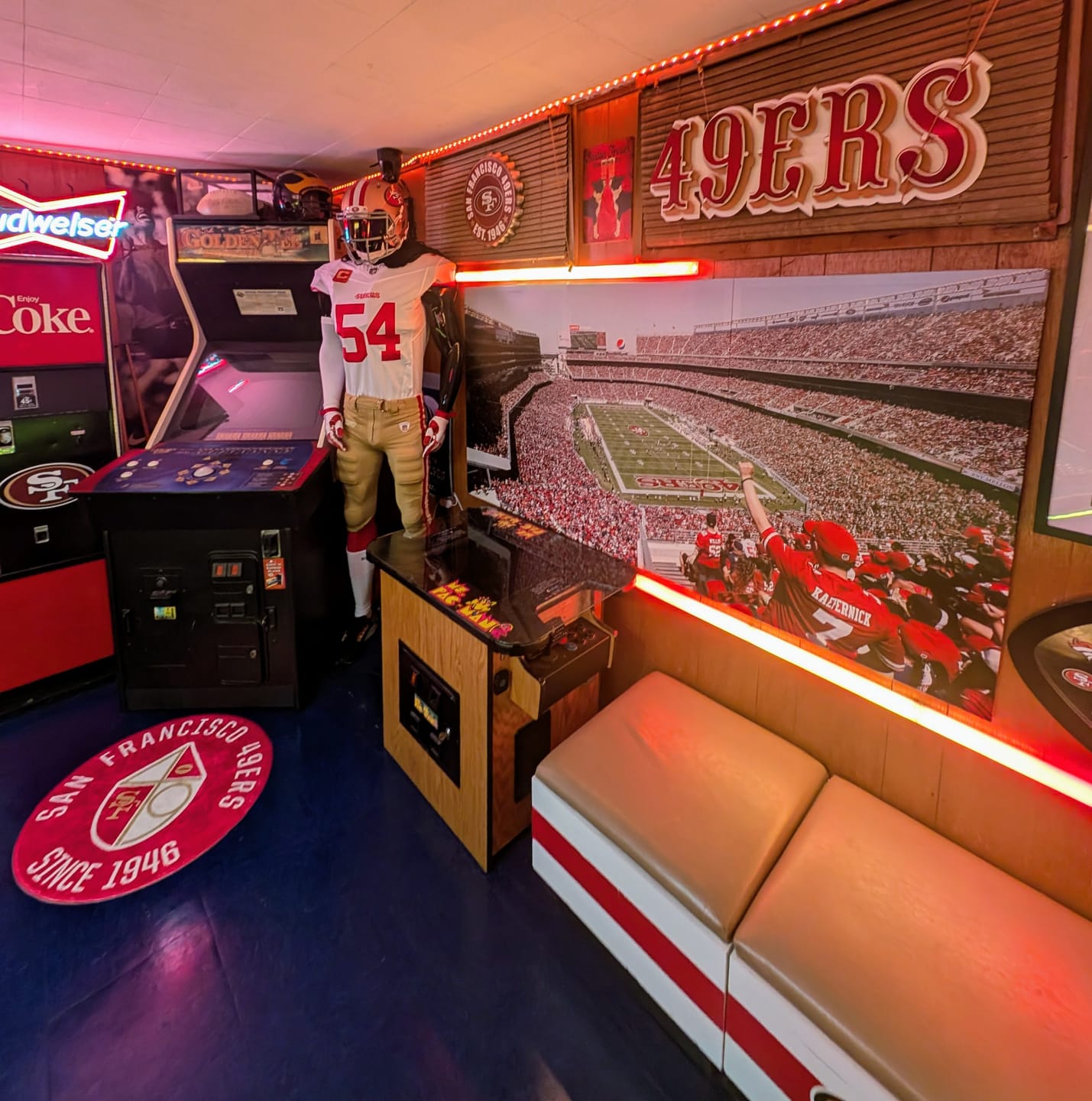 Customer photo review of San Francisco 49ers "1972-2004" 3D Vintage Metal Wall Art