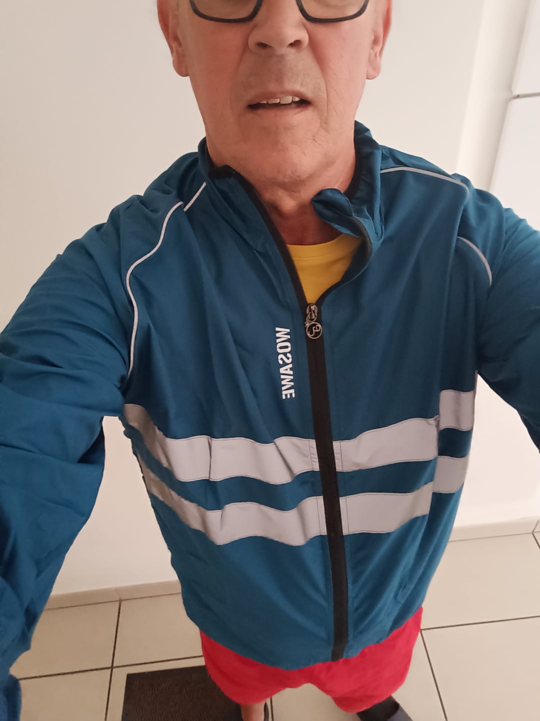 Customer photo review of VESTE COUPE-VENT CYCLISTE HOMME - LIGHTY