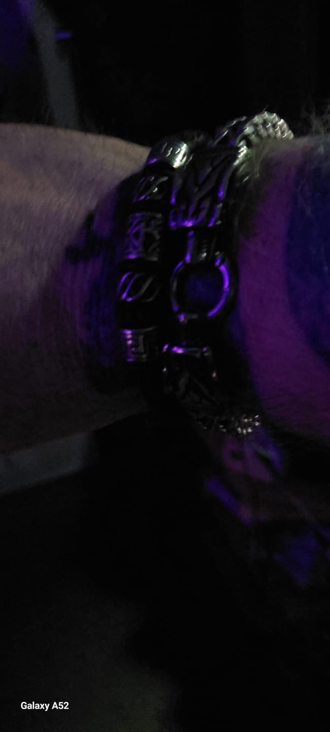 Customer photo review of Nidhogg - The Malice Striker - Stainless Steel Dragon Bracelet
