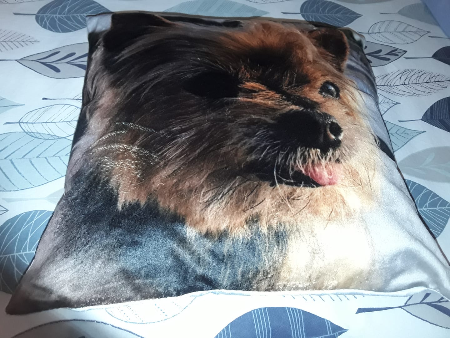 Customer photo review of Avec photo - Coussin personnalisé