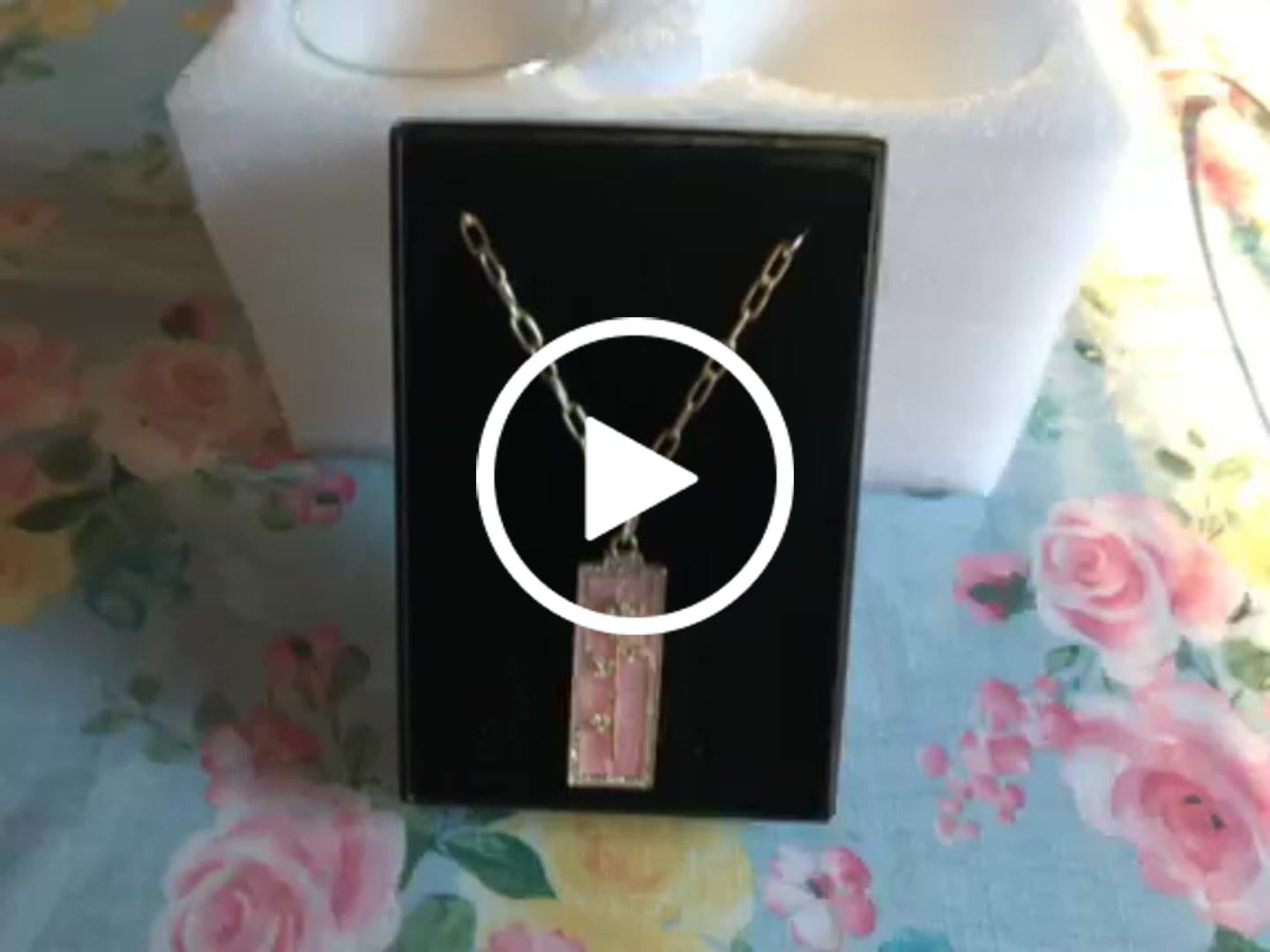 Customer video review of Heidi Daus®"Flower Of The Moment" Crystal & Enamel Chain Enhancer Floral Necklace
