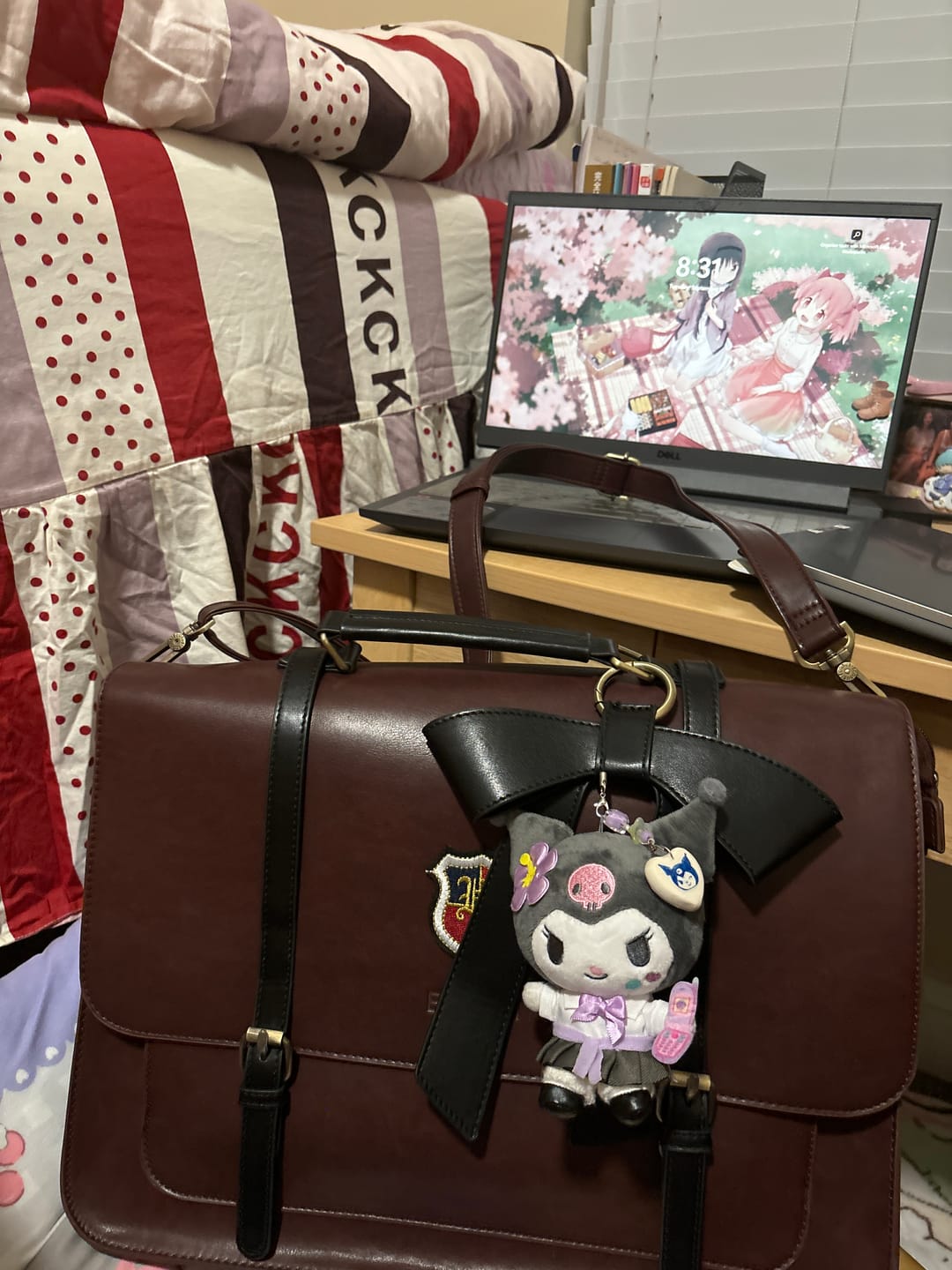 Customer photo review of Cocoa Truffle Ecosusi Classic Bow Briefcase