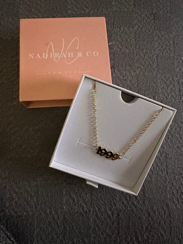 Customer photo review of Custom Year Anklet/Bracelet
