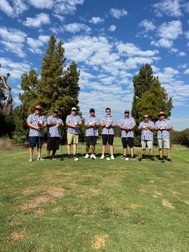 Customer photo review of The Hawaiian Golf Shirt