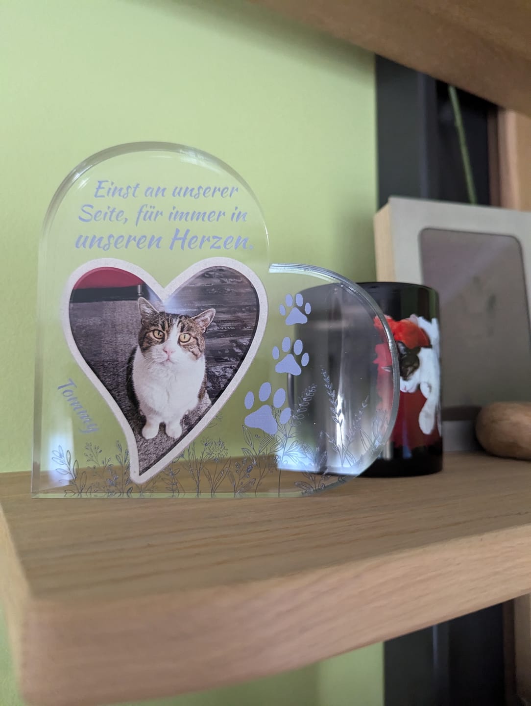 Customer photo review of Einst an meiner Seite - Individuelles Glasherz