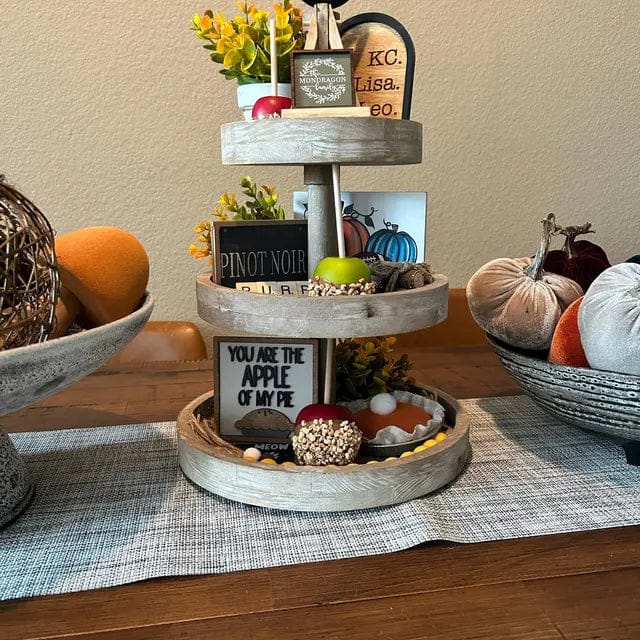 Customer photo review of Apple Themed Tiered Tray Decor Bundle