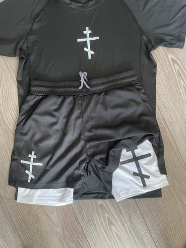 Customer photo review of Orthodox Cross Compression Shirt