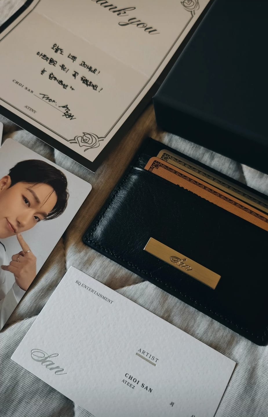Customer photo review of ATEEZ SAN - SAN CARD WALLET : IN TINY POCKET