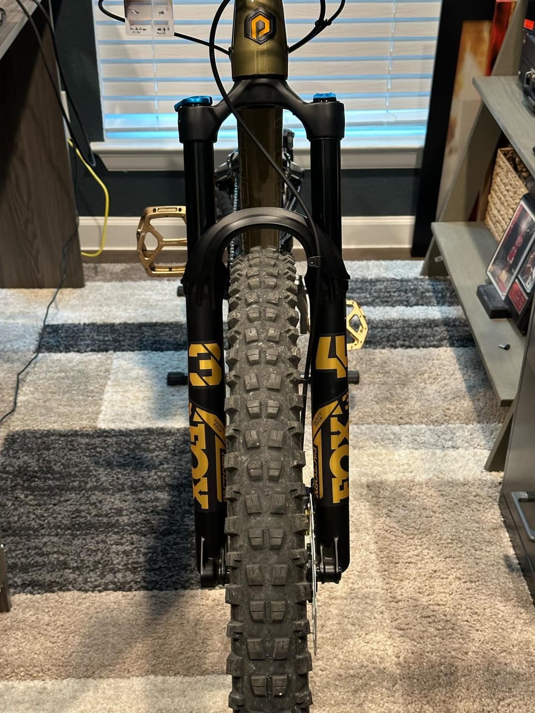 Customer photo review of Metallic Fox 34 Factory Fork Decal