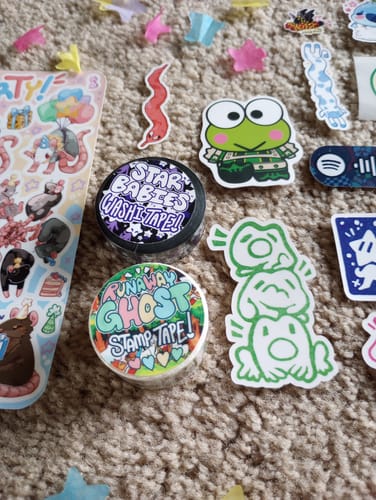 Customer photo review of Runaway Ghost Stamp Washi Tape