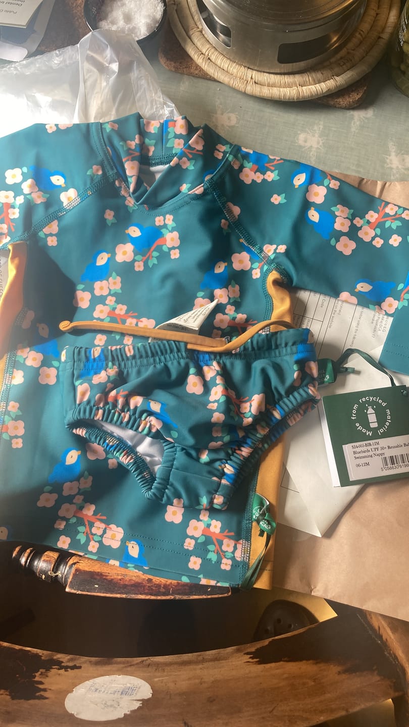 Customer photo review of Bluebirds UPF 50+ Sunsafe Long Sleeve Rash Vest