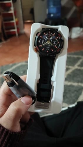 Customer photo review of ELEGANCE® Explorer Smartwatch 1.46'' HD Display Smartwatch 100 Sports Modes Compass Flashlight Men Military Grade Toughness Smart Watch