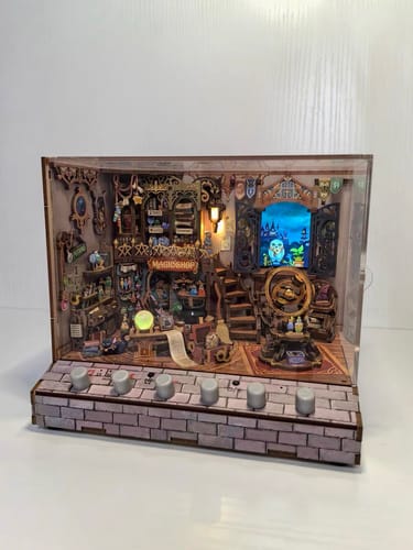 Customer photo review of Magic Shop 3D Wooden Puzzle DIY Miniature House