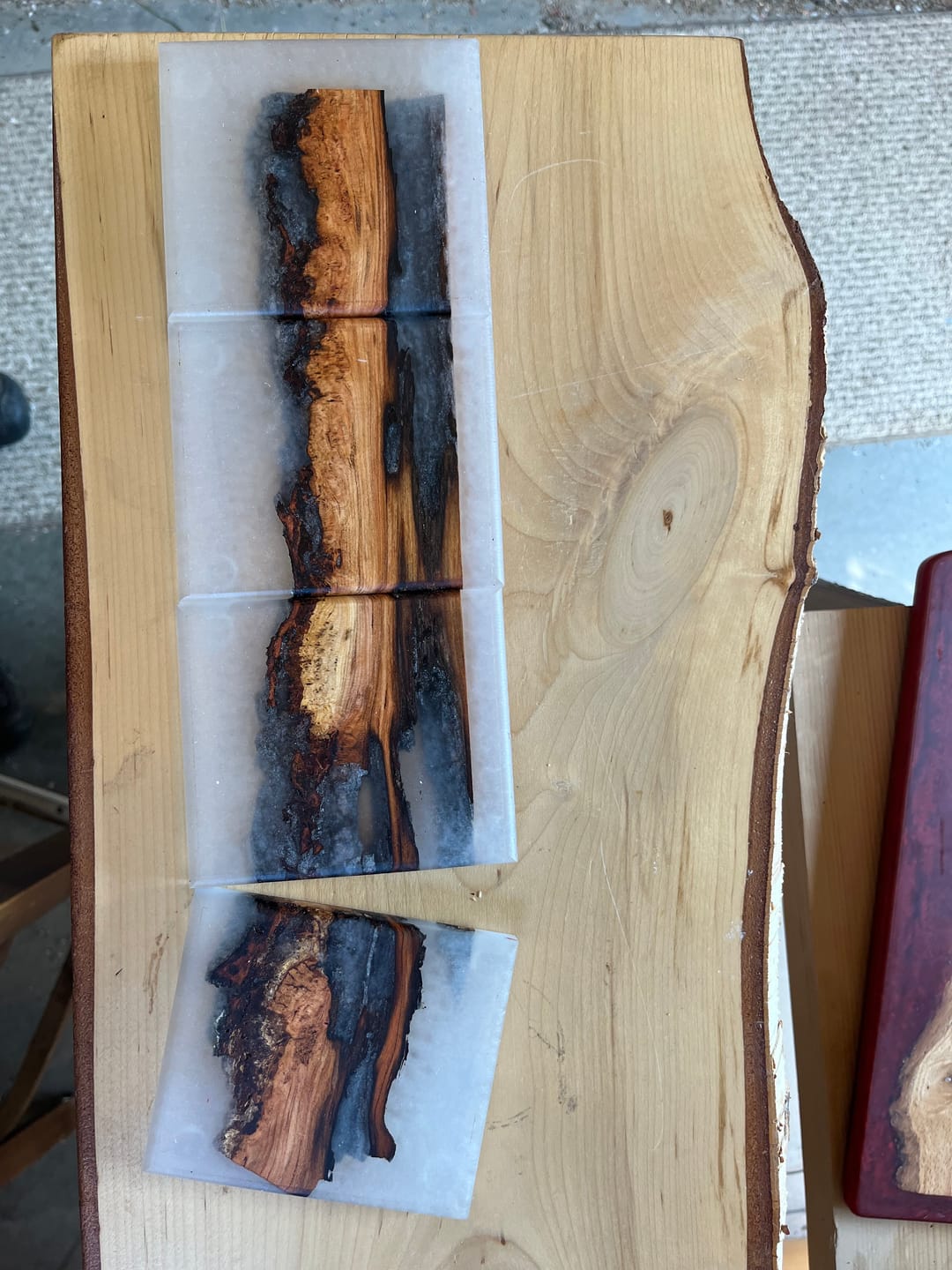 Customer photo review of 24x8.5x1.5"  Large Fishtail Charcuterie Board Silicone Mold - Serving Board Mold