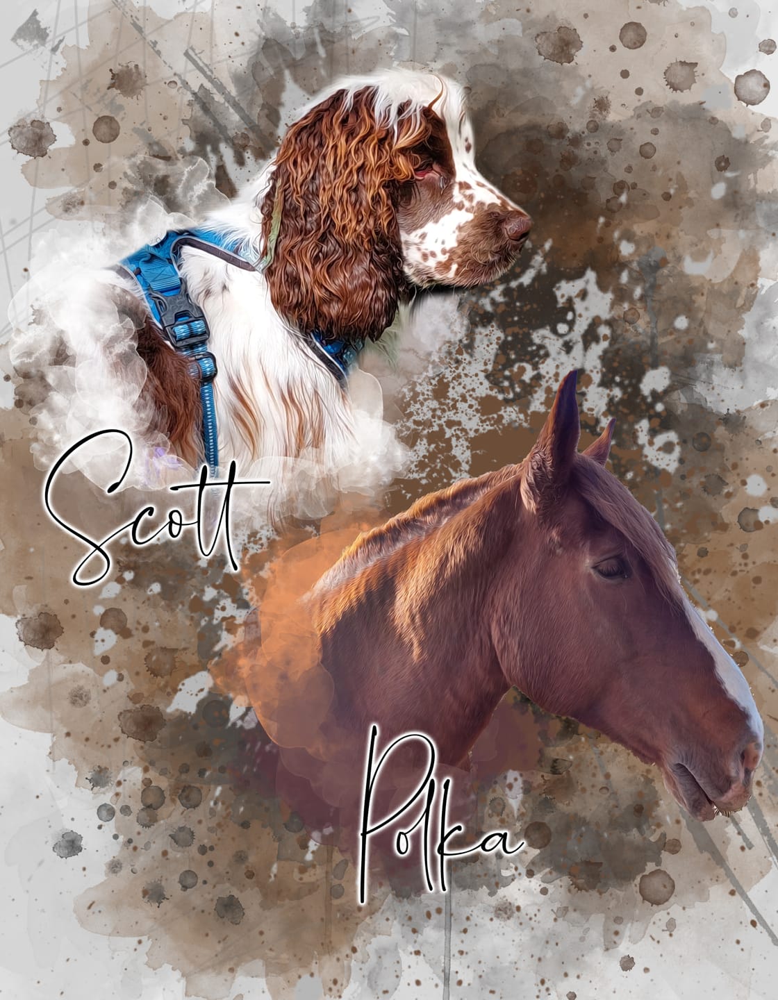 Customer photo review of Portrait Aquarelle - Duo
