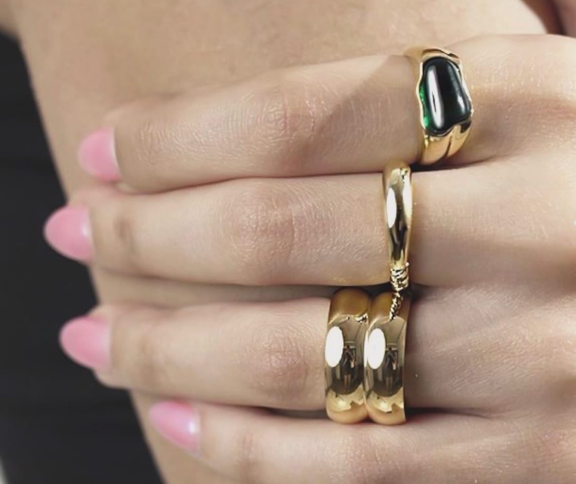 Customer photo review of Enchanting Stone Bangle Bracelet