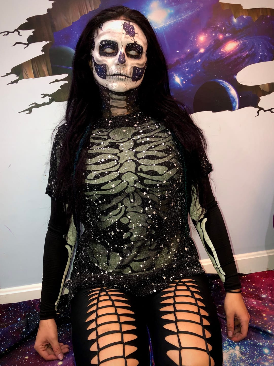 Customer photo review of Zombie White Screen Halloween Lens