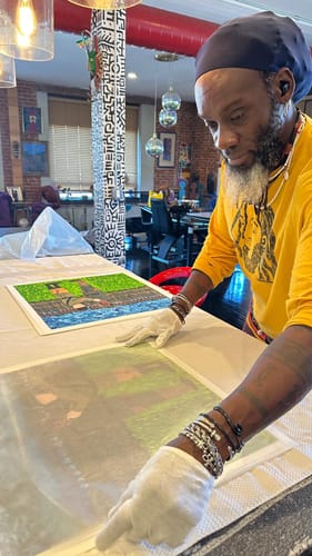 Customer photo review of 20x20 Giclee Fine Art Prints