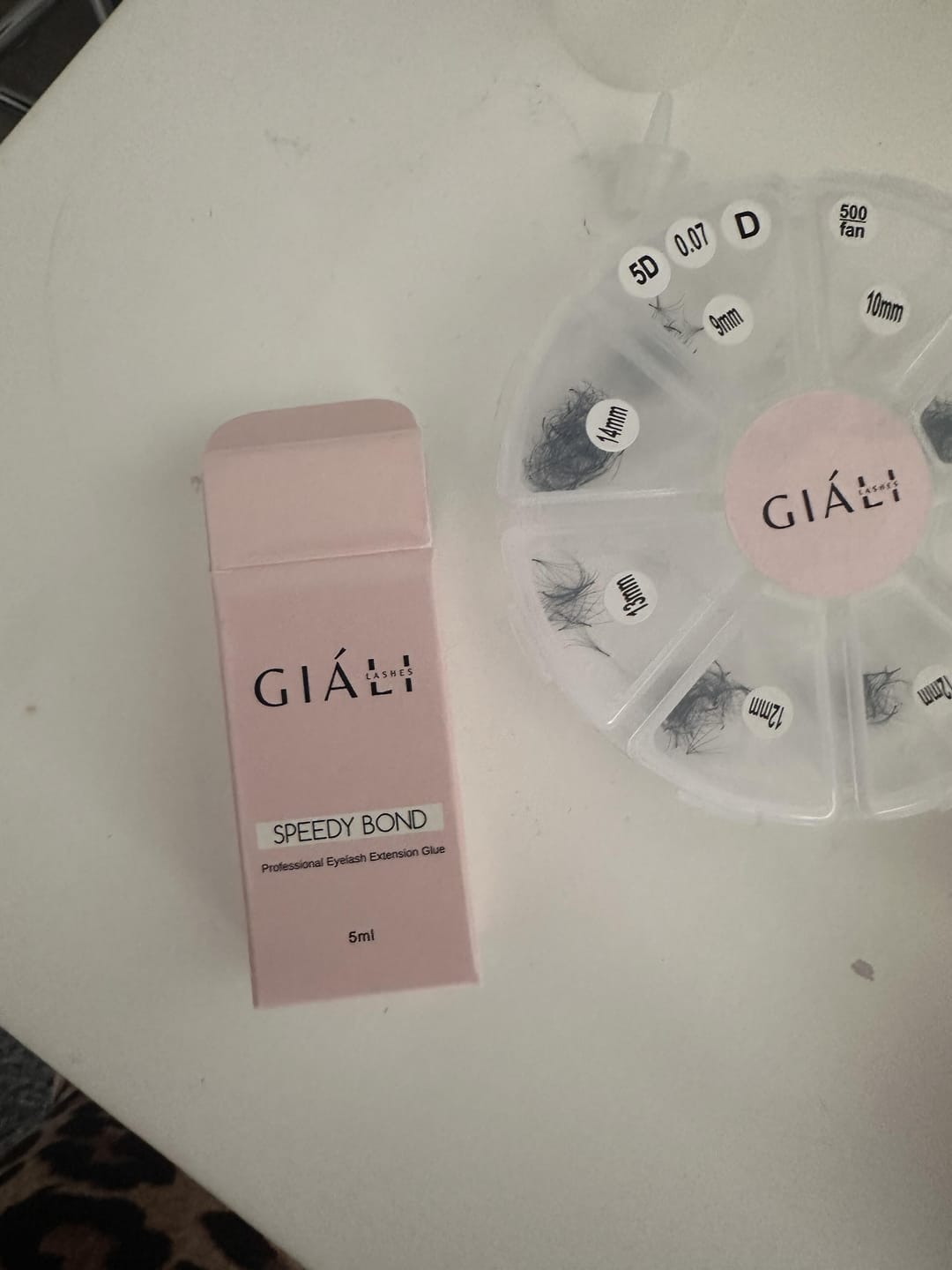 Customer photo review of Giali Lashes Speedy Bond Glue Lash Adhesive