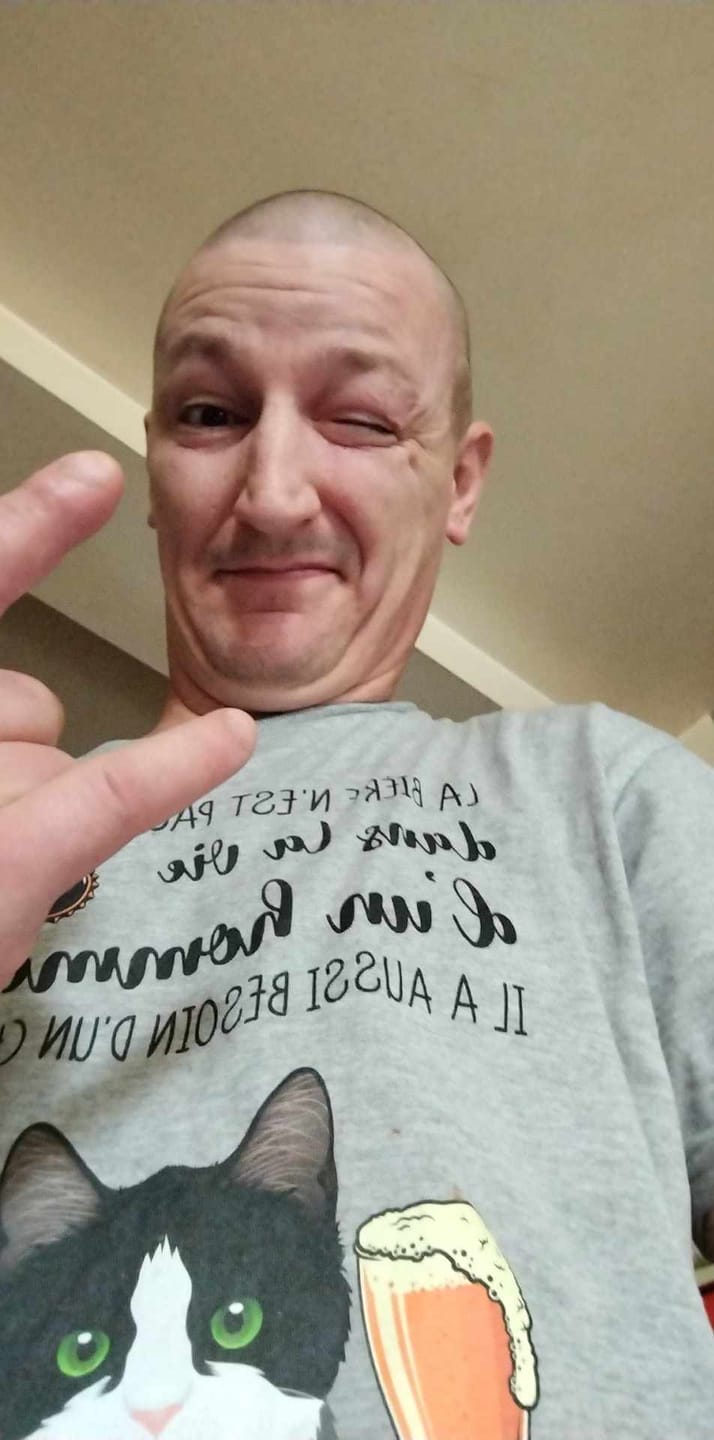 Customer photo review of Bière et Miaou - T-Shirt personnalisé