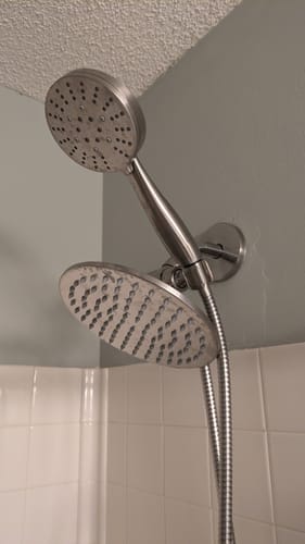 Customer photo review of 1-Spray Dual Shower Head Set