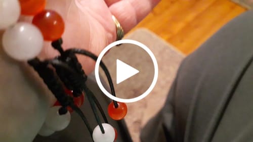 Customer video review of Adjustable Gemstone Bracelets with Card