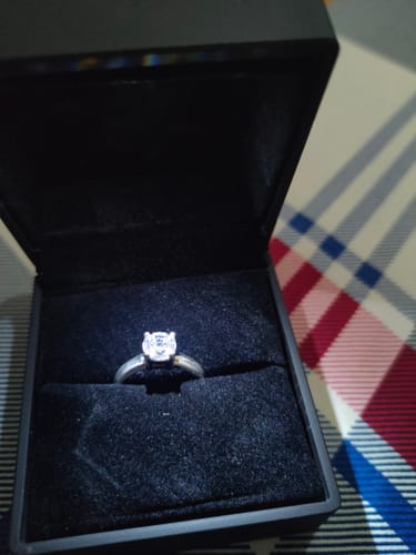 Customer photo review of 1ct Solitaire 3mm Engagement Ring