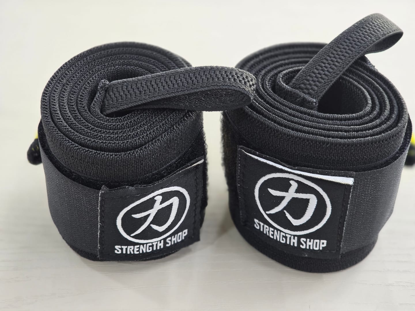 Customer photo review of Super Stiff Wrist Wraps - Black/Yellow - USPA & IPF Approved